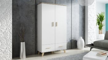 LOTTA Шкаф 2D2S CAMA Шкаф универсальный от польской фабрики CAMA MEBLE изготовлен в цвете:
белый матовый/дуб сонома