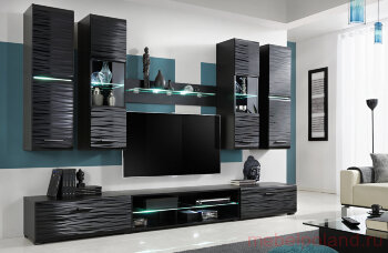 BLADE4 Гостиная FURNIVAL (черный/глянец &quot;Сахара&quot;) 