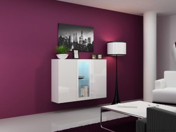VIGO комод навесной CAMA Комод навесной Vigo фабрики Cama (Польша) выпускается в цвете:
белый матовый/белый глянец
белый матовый/чёрный глянец
чёрный матовый/белый глянец
чёрный матовый/чёрный глянец
